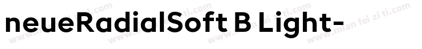 neueRadialSoft B Light字体转换